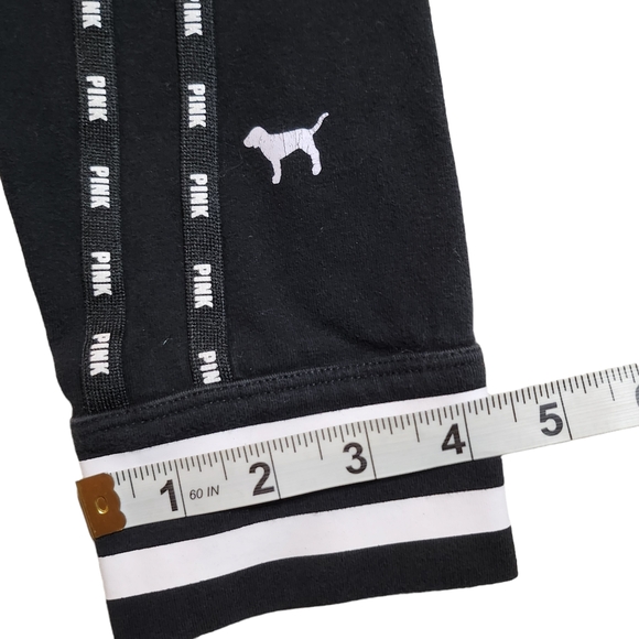 Pink Victoria's Secret Black Yoga Pants Size Medium - Picture 5 of 8